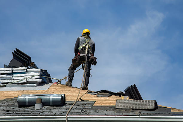 Professional Roof Replacement technician working in Hanover, MA